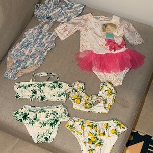 Janie and Jack Kids Swimwear Set - Pink, Blue, Green, Yellow